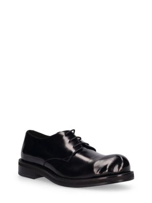 Pantofi cu șireturi din piele din dantelă Acne Studios negru