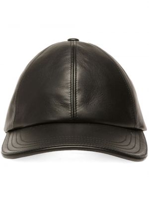 Leder cap Bally schwarz