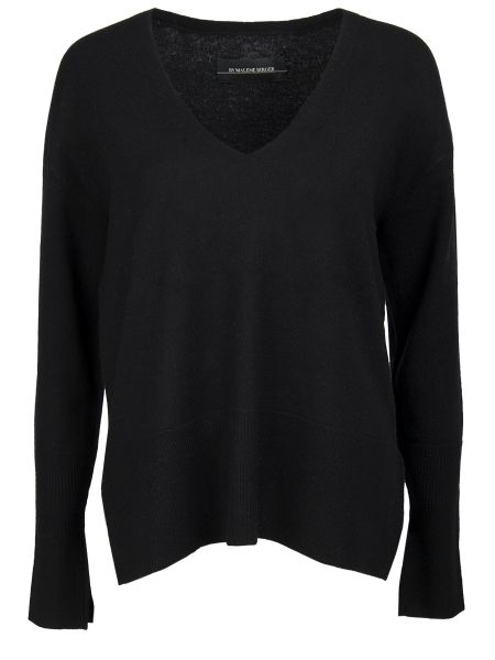 Шерстяной пуловер By Malene Birger черный