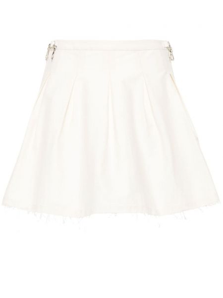 Plisované mini sukně Our Legacy bílé