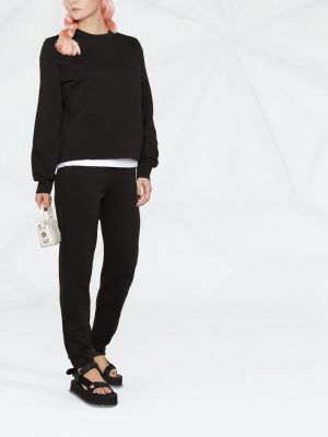 Bluza dresowa z nadrukiem Calvin Klein czarna