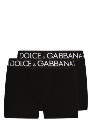 Bokserki z nadrukiem Dolce And Gabbana czarne