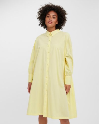 Košeľové šaty Vero Moda žltá