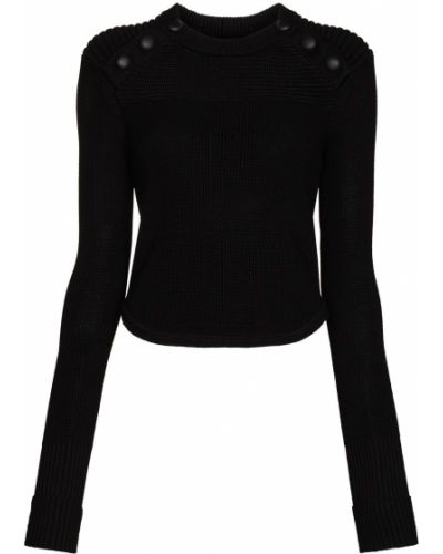 Jersey con botones de tela jersey Isabel Marant negro
