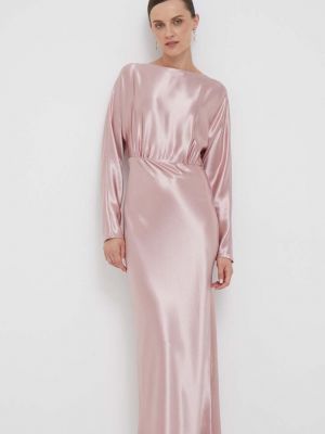 Hosszú ruha Calvin Klein rózsaszín