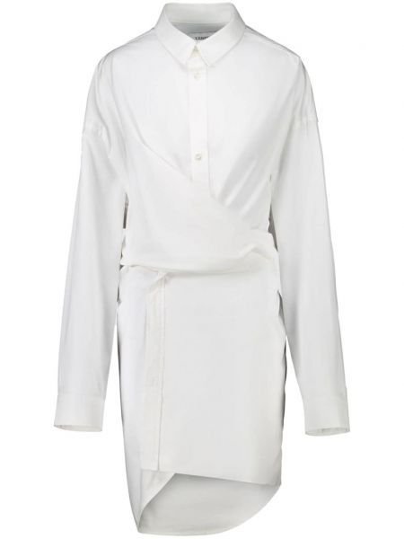 Bavlněné zavinovací šaty Laneus bílé