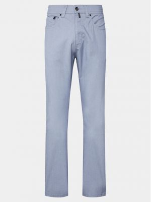 Bavlnené priliehavé nohavice Pierre Cardin modrá