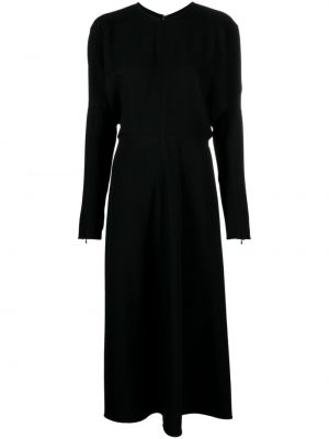 Midi ruha Victoria Beckham fekete
