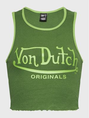 Marškinėliai slim fit Von Dutch žalia