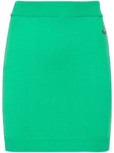 Bavlněné mini sukně Vivienne Westwood zelené
