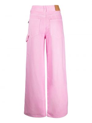 Zvonové džíny relaxed fit Haikure růžové
