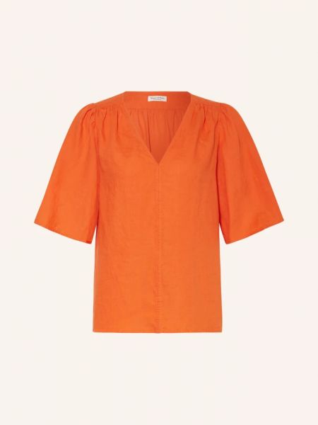 Льняная блузка Marc O'polo оранжевая