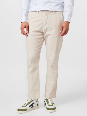 Chino панталони Abercrombie & Fitch бяло
