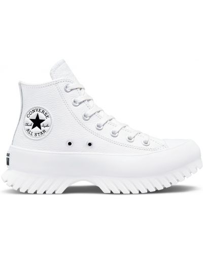 Zapatillas de cuero de estrellas Converse blanco