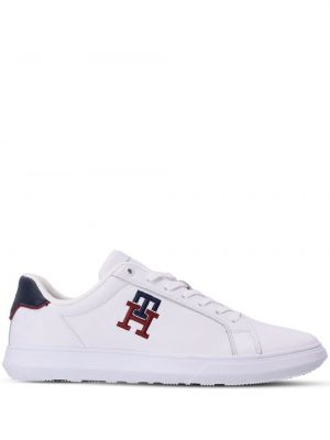 Sneakers med broderi Tommy Hilfiger vit