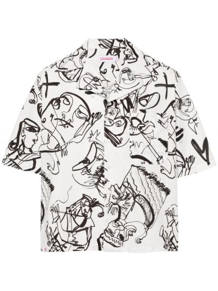 Βαμβακερό πουκάμισο με σχέδιο Charles Jeffrey Loverboy