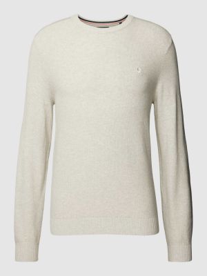 Dzianinowy sweter Lerros biały