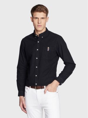 Риза slim Polo Ralph Lauren черно