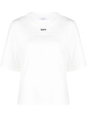 T-shirt con stampa Off-white bianco