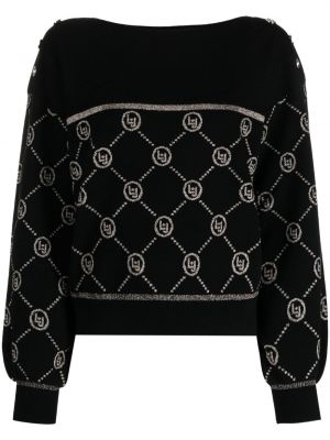 Жакардов пуловер Liu Jo