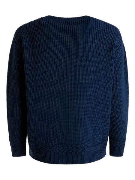 Siuvinėtas megztinis Bally mėlyna