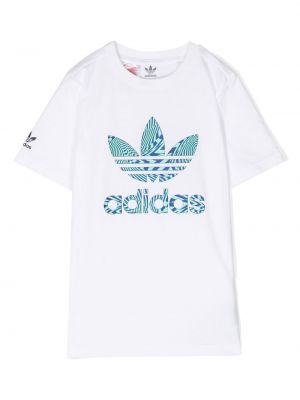 T-shirt för tjejer Adidas Kids vit