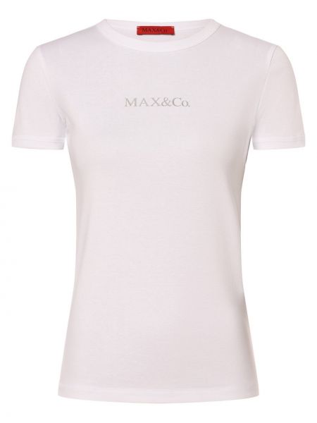 Koszulka bawełniana Max&co. biała