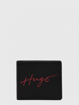 Portofel din piele Hugo negru