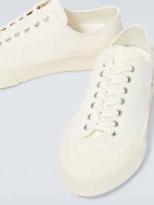 Sneakersy bawełniane Jil Sander białe