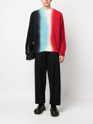 Pullover mit farbverlauf Sacai blau