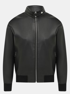 Черная кожаная куртка Alessandro Manzoni