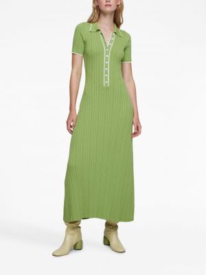 Bavlněné dlouhé šaty Anna Quan zelené