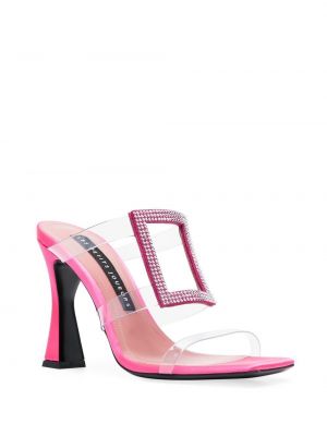 Křišťálové sandály Les Petits Joueurs růžové
