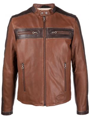 Zip lang jakke Diesel brun