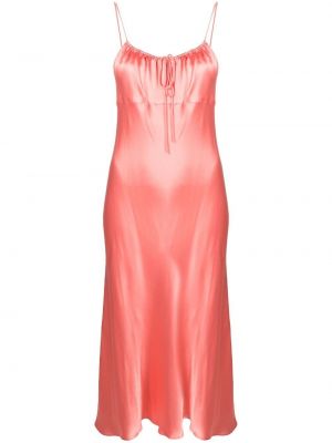 Viskózové rozšířené šaty Rails - růžová