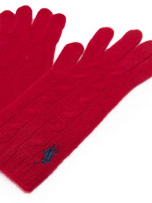 Rękawiczki Polo Ralph Lauren czerwone