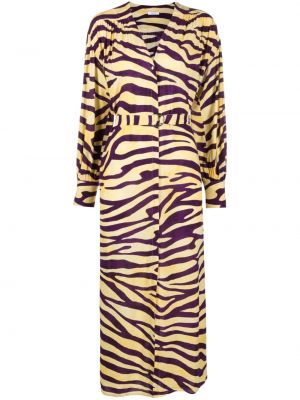 Dlouhé šaty s potlačou s leopardím vzorom Roseanna