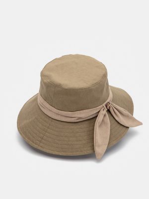 Хлопковая льняная шляпа Aranda хаки