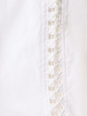 Bavlnené šortky s výšivkou Gimaguas biela