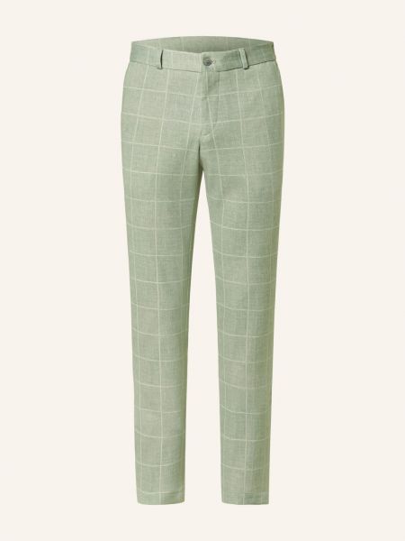 Obcisłe spodnie slim fit Paul zielone