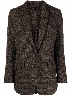 Tweed lang jakke Rag & Bone grønn