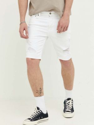 Kratke traper hlače Hollister Co. bijela