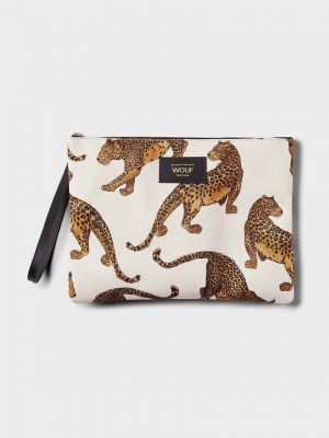 Pisemska torbica z leopardjim vzorcem Wouf bež