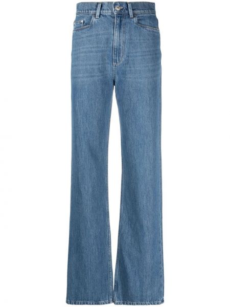 Straight leg jeans a vita alta Wandler blu