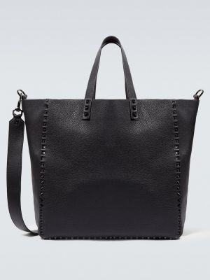 Кожаная сумка Valentino Garavani черная