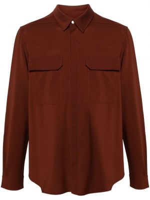 Vilnonė marškiniai Rick Owens ruda