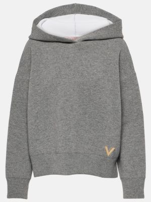 Woll hoodie Valentino grau