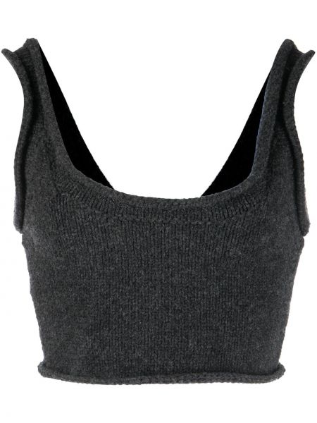 Jersey crop top Alexander Wang svart