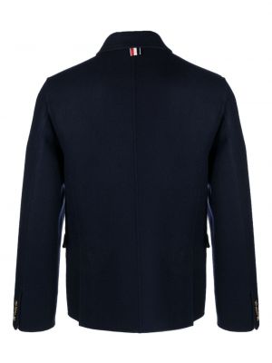 Manteau en laine Thom Browne bleu