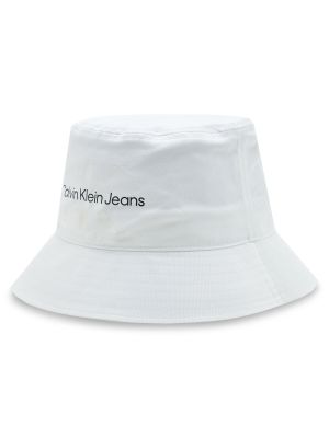 Kepurė su snapeliu Calvin Klein Jeans balta